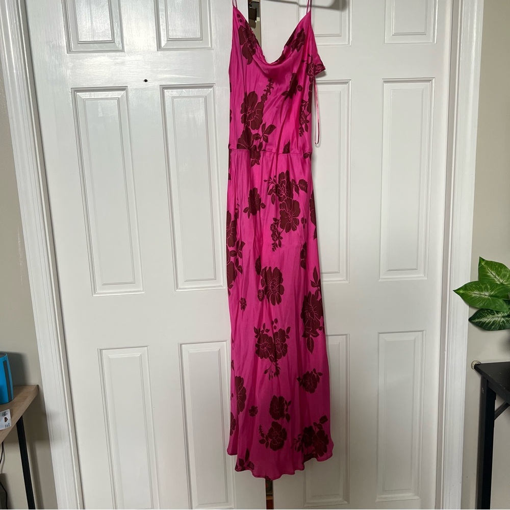 Zara silk maxi dress